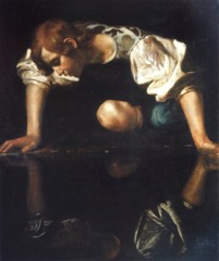 23. Narciso (1597-1599), 110 × 92 cm, Galleria Nazionale d'Arte Antica, Roma”

Passi di: Antonino Saggio. “Lo Strumento di Caravaggio”. ITools, 2012. iBooks. https://books.apple.com/it/book/lo-strumento-di-caravaggio/id583813135