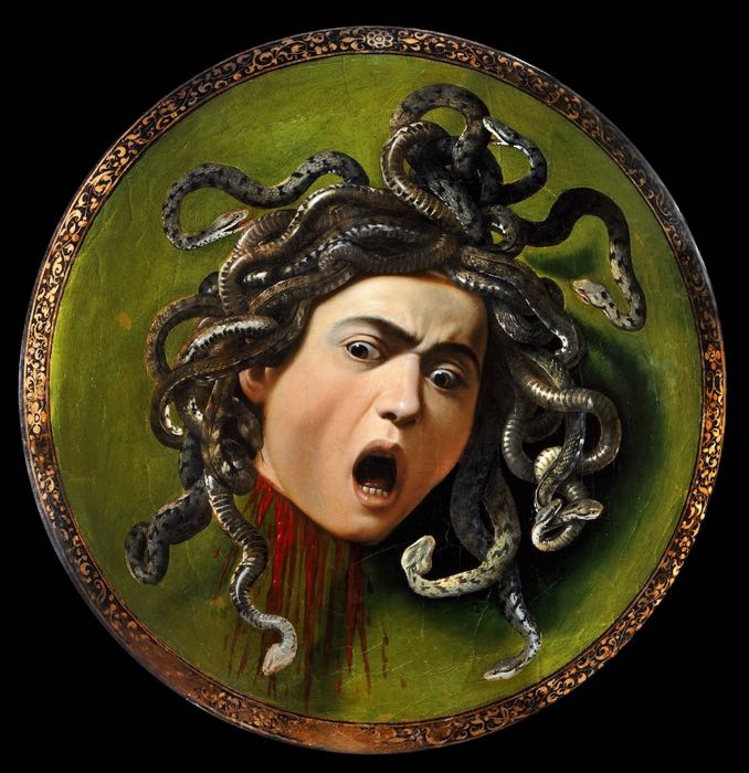 Medusa Uffizi Firenze 1597 ca 60x 55 cm