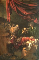 “Morte della Vergine”, (1605-1606) 369 × 245 cm, Museo del Louvre, Parigi.