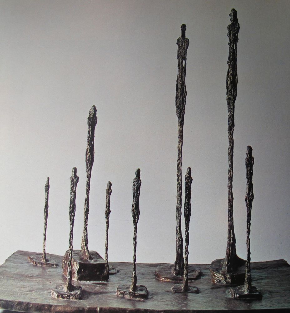 160. Alberto Giacometti, Composizione con Nove figure, 1950